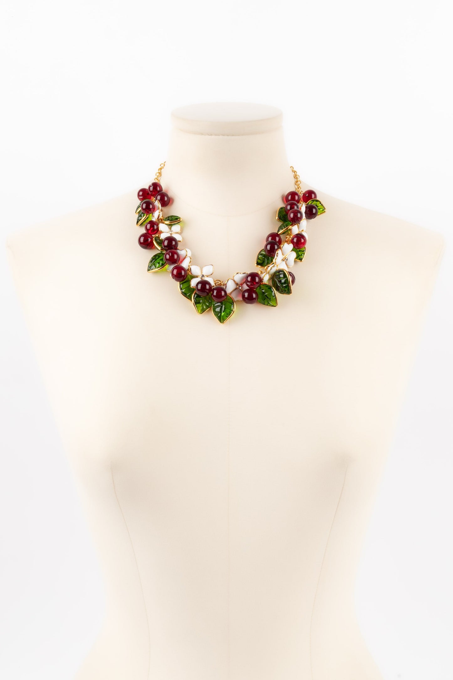 Collier en pÃƒÆ’Ã‚Â¢te de verre Augustine