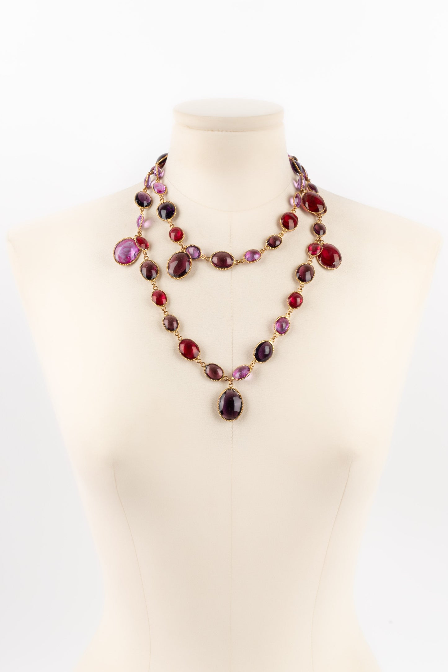 Collier en pÃƒÆ’Ã‚Â¢te de verre