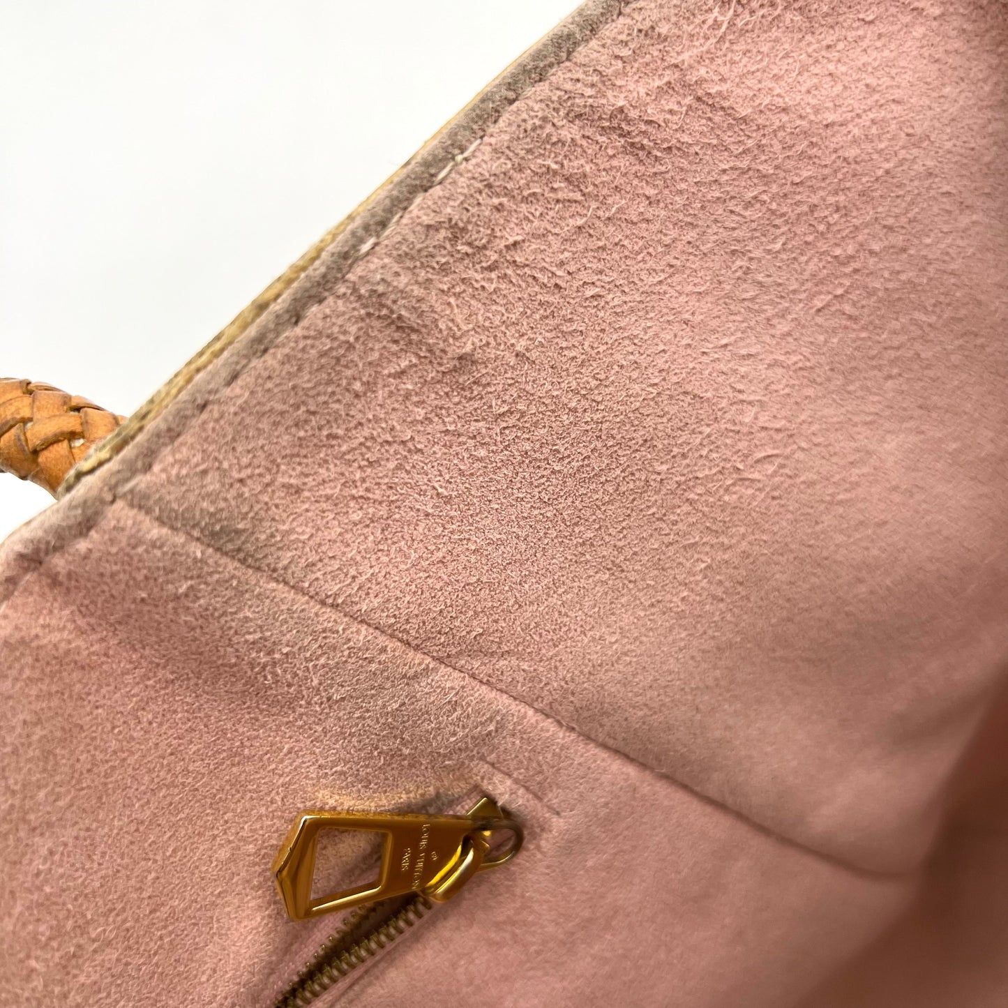 LOUIS VUITTON Damier Azur Propriano Rose Ballerine LA23078