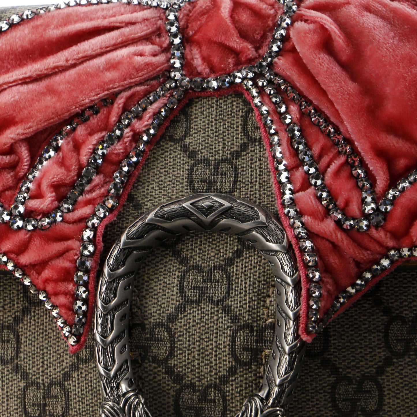 Dionysus Bag Crystal Embellished GG Coated Canvas Small