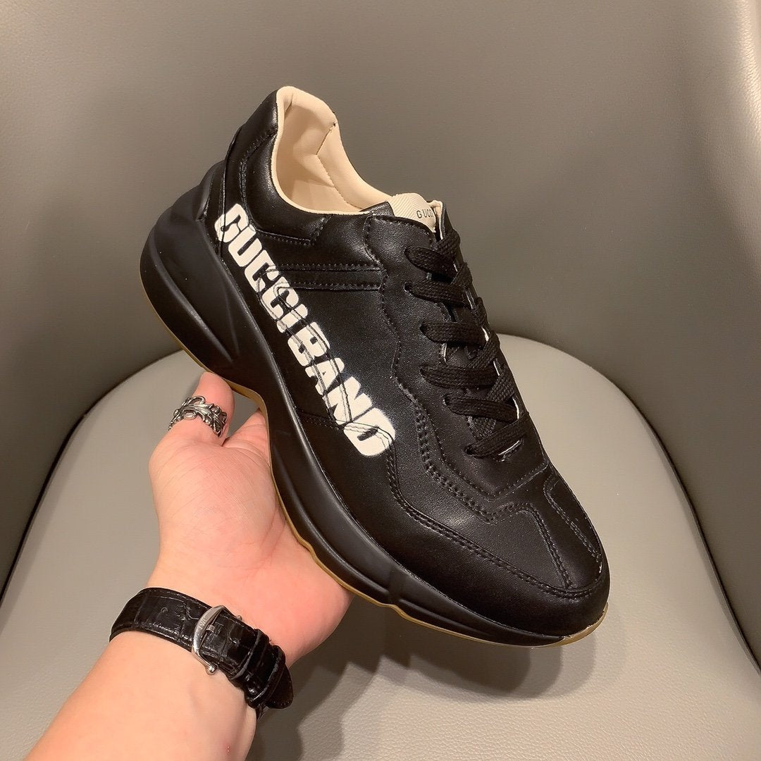 GLM-GCI  RHYTON VINTAGE TRAINER BAND BLACK SNEAKER 140