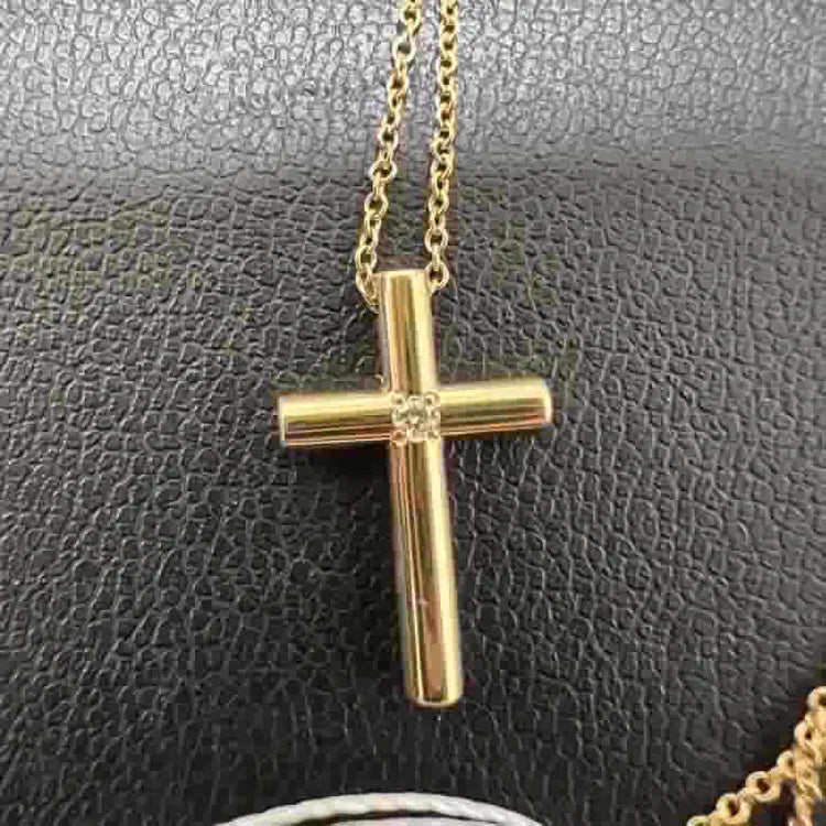 Tiffany & Co Cross K18 Necklace