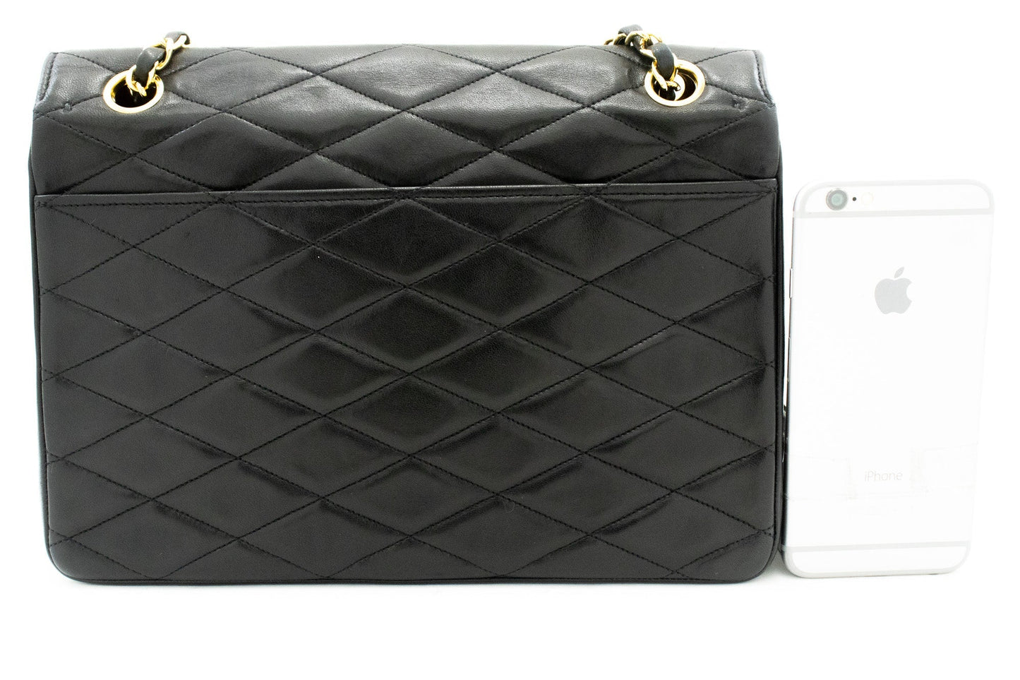 CHANEL Vintage Envelope Chain Shoulder Bag Flap Quilted Lambskin k32