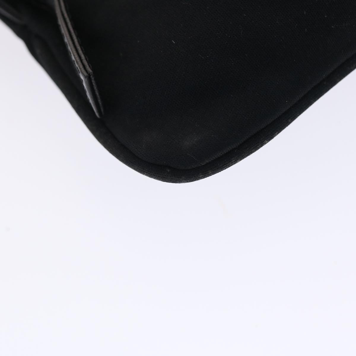FENDI Mamma Baguette Shoulder Bag Nylon Black 50144