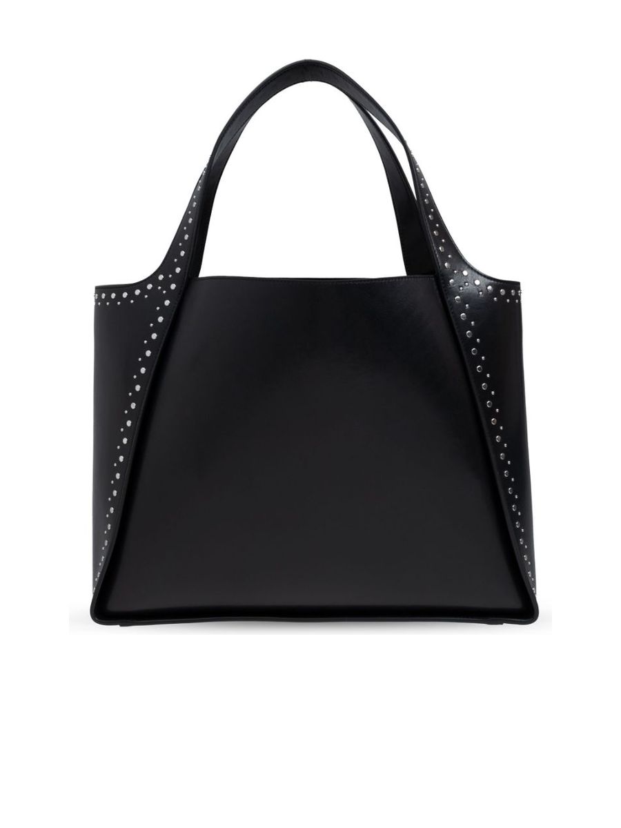Studded Logo Detail Shoulder Bag