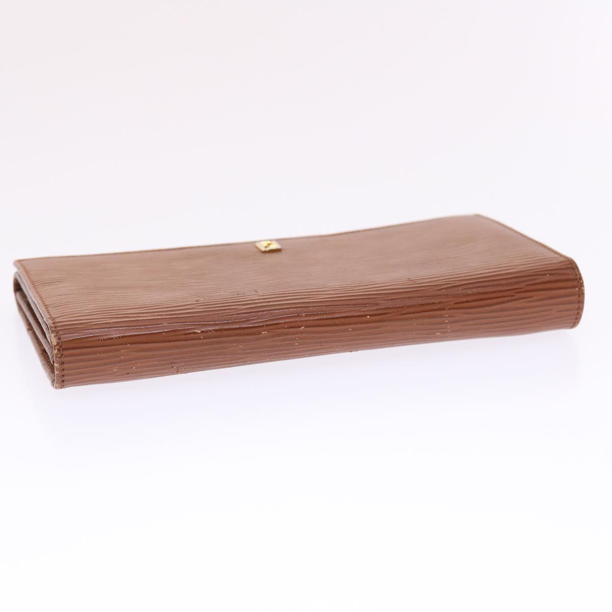 FENDI Long Wallet Leather Brown 50286