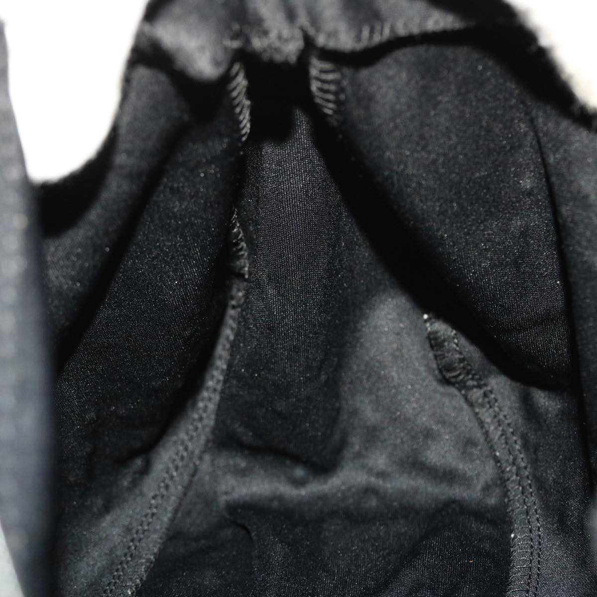 FENDI Mamma Baguette Shoulder Bag Nylon Black 50430