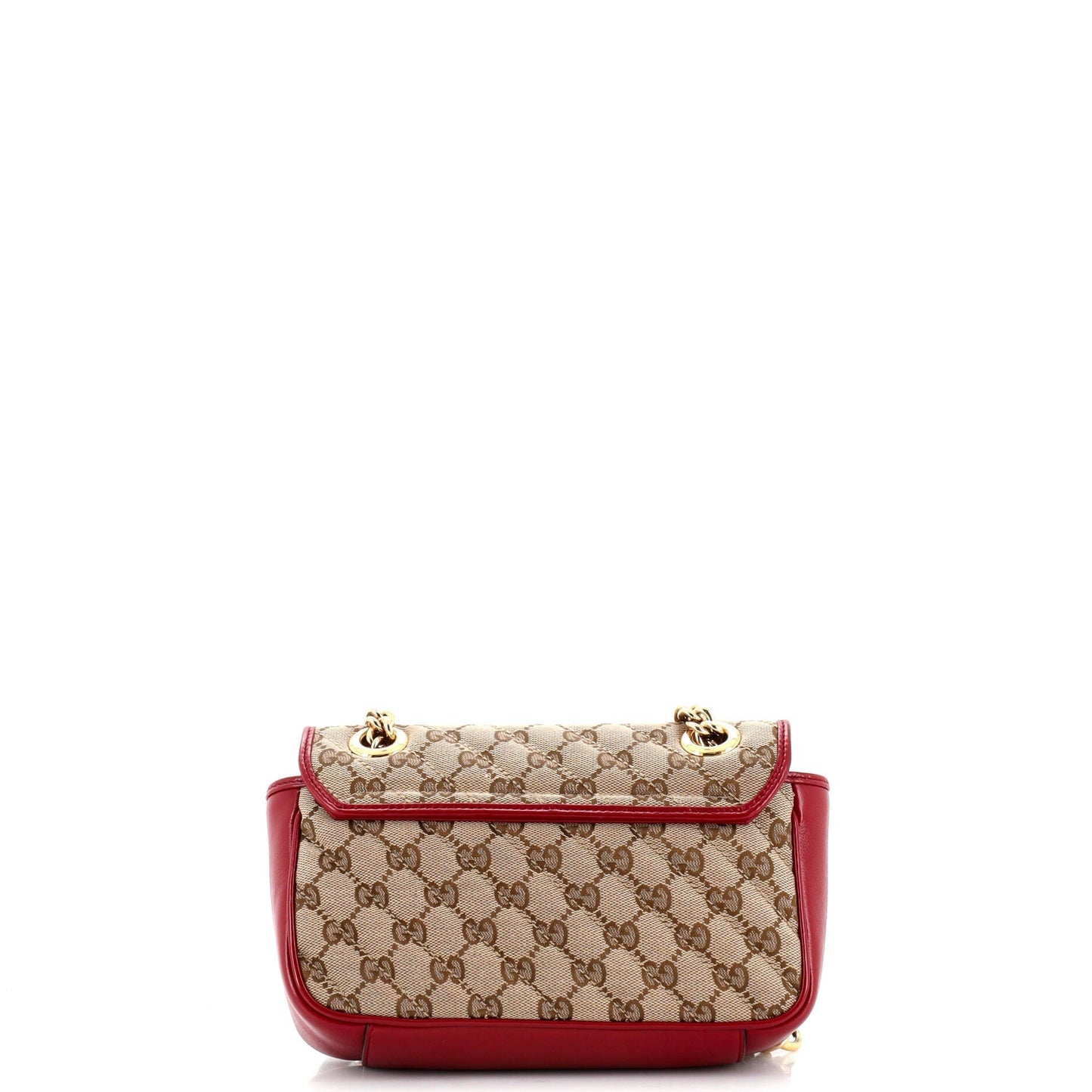 GG Marmont Flap Bag Diagonal Quilted GG Canvas Mini