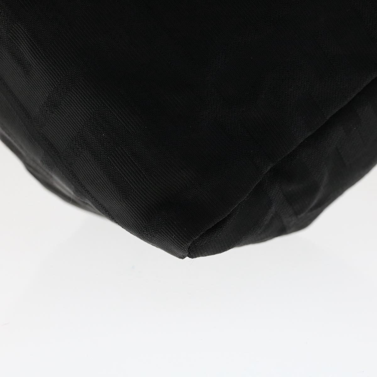 FENDI Zucca Canvas Shoulder Bag Nylon Black 50534