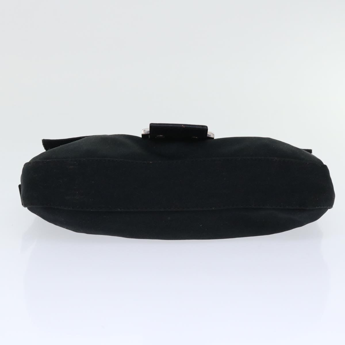 FENDI Mamma Baguette Shoulder Bag Nylon Black 50576