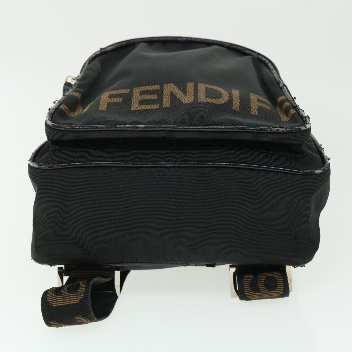 FENDI Backpack Nylon Black 50596