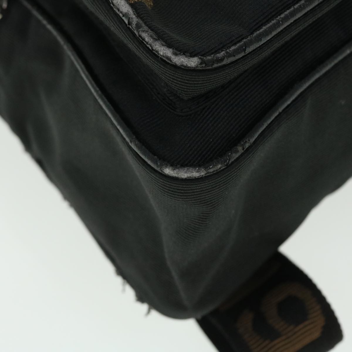 FENDI Backpack Nylon Black 50596