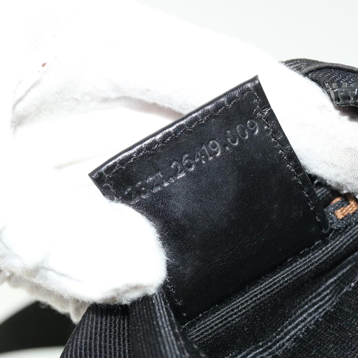 FENDI Backpack Nylon Black 50596