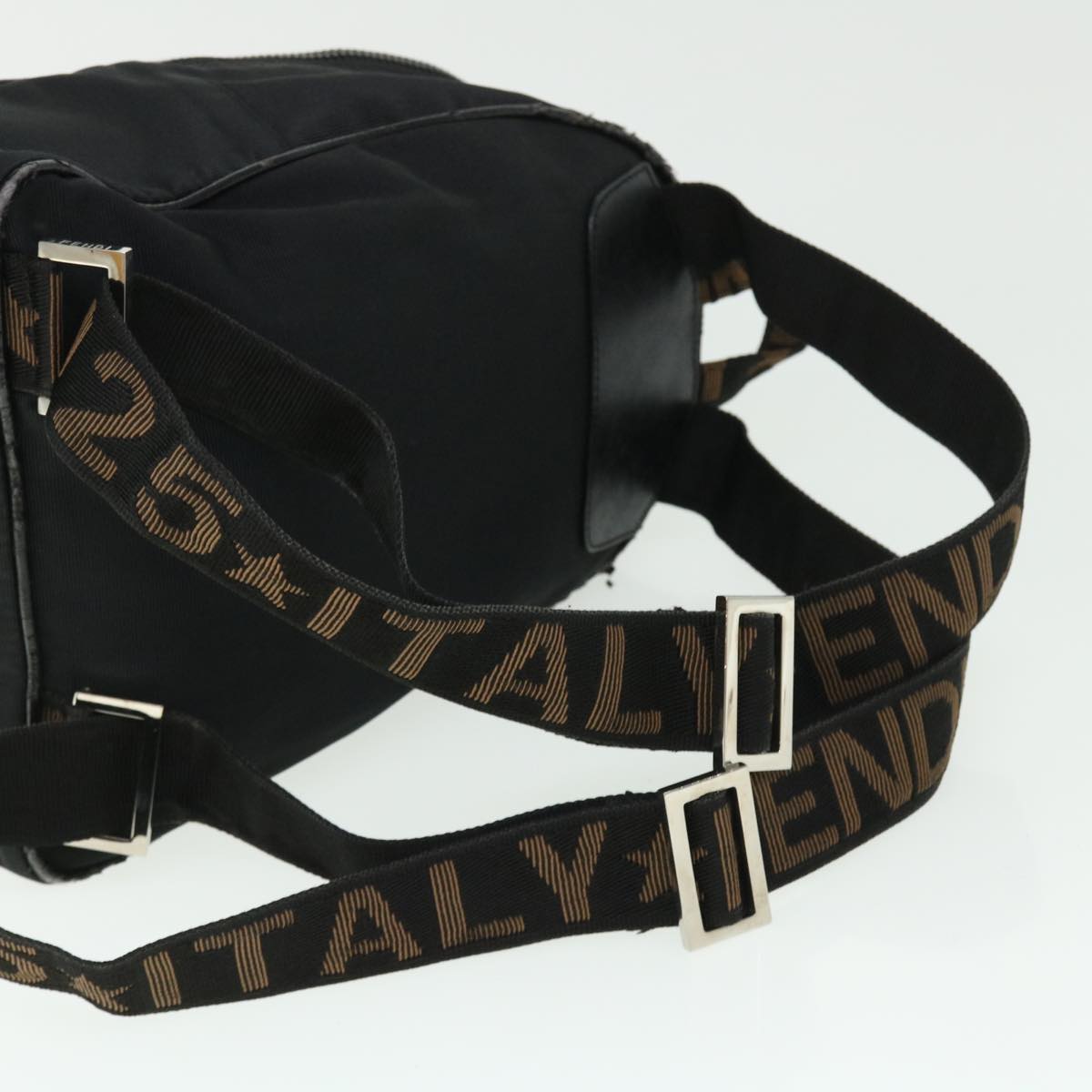FENDI Backpack Nylon Black 50596