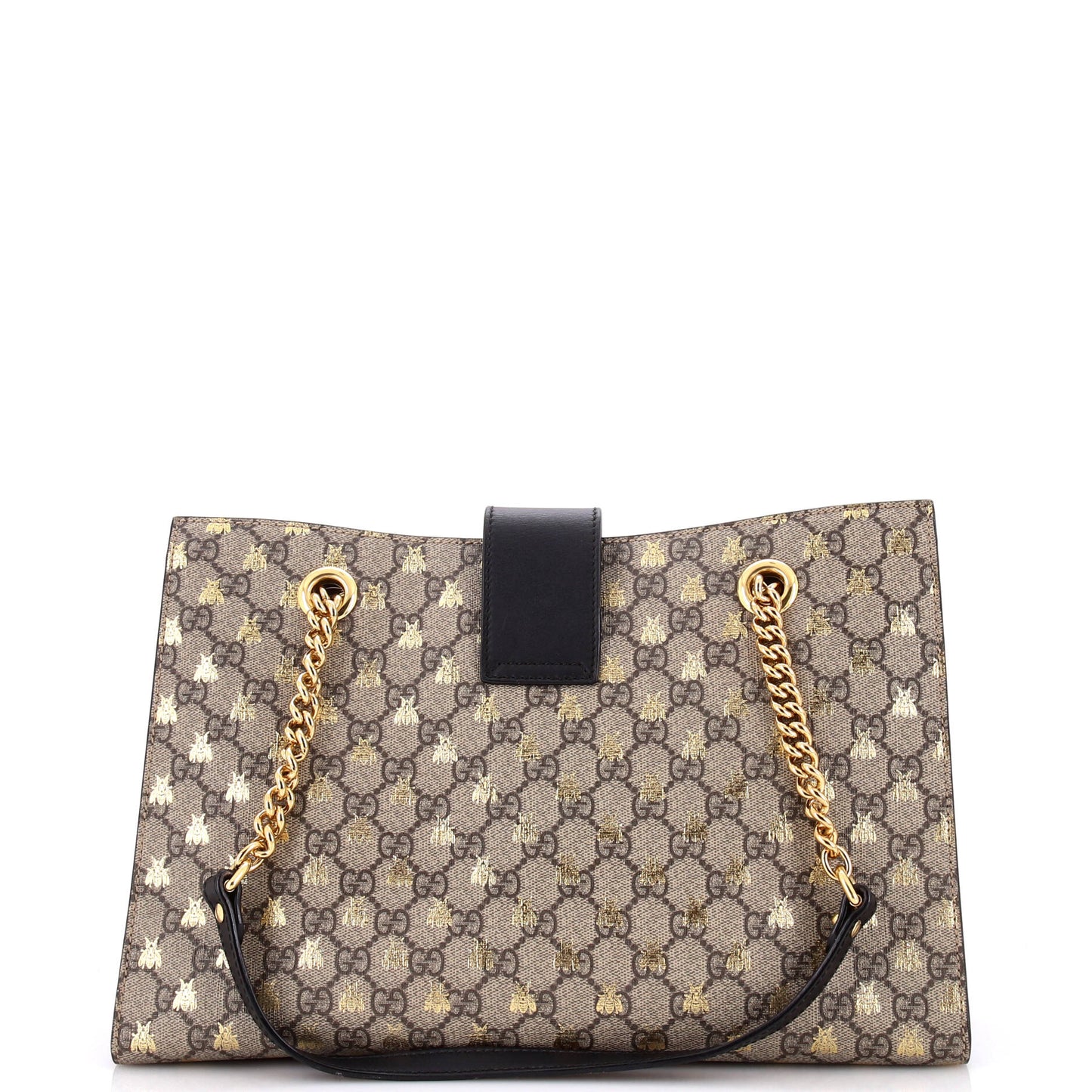 Padlock Chain Tote Printed GG Coated Canvas Medium