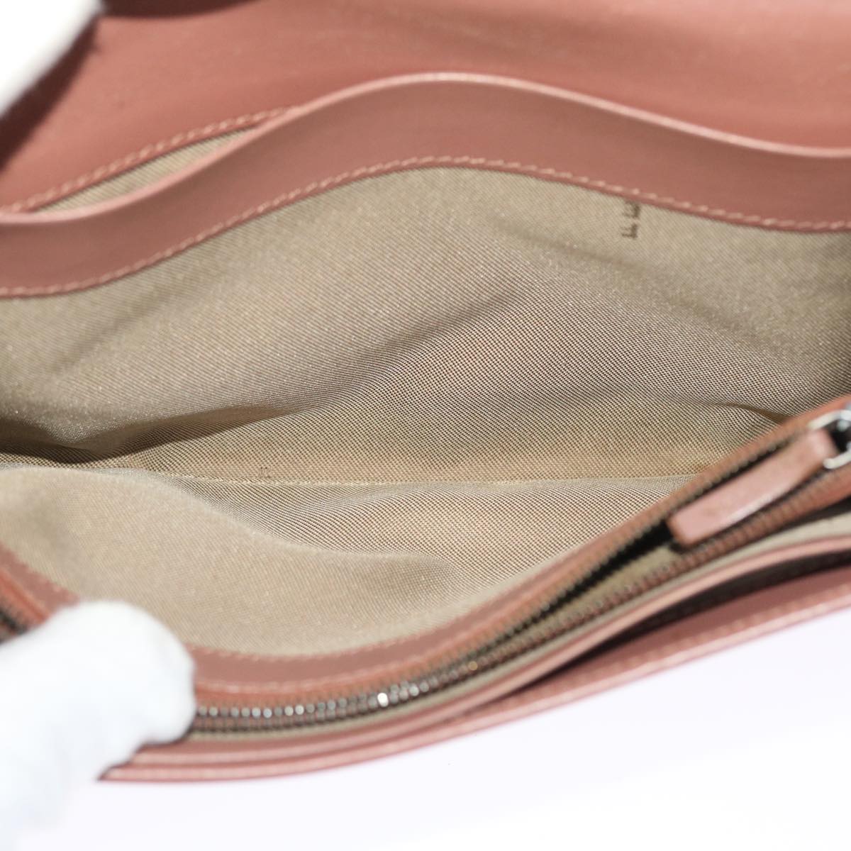 FENDI Zucchino Canvas Long Wallet Pink 50821