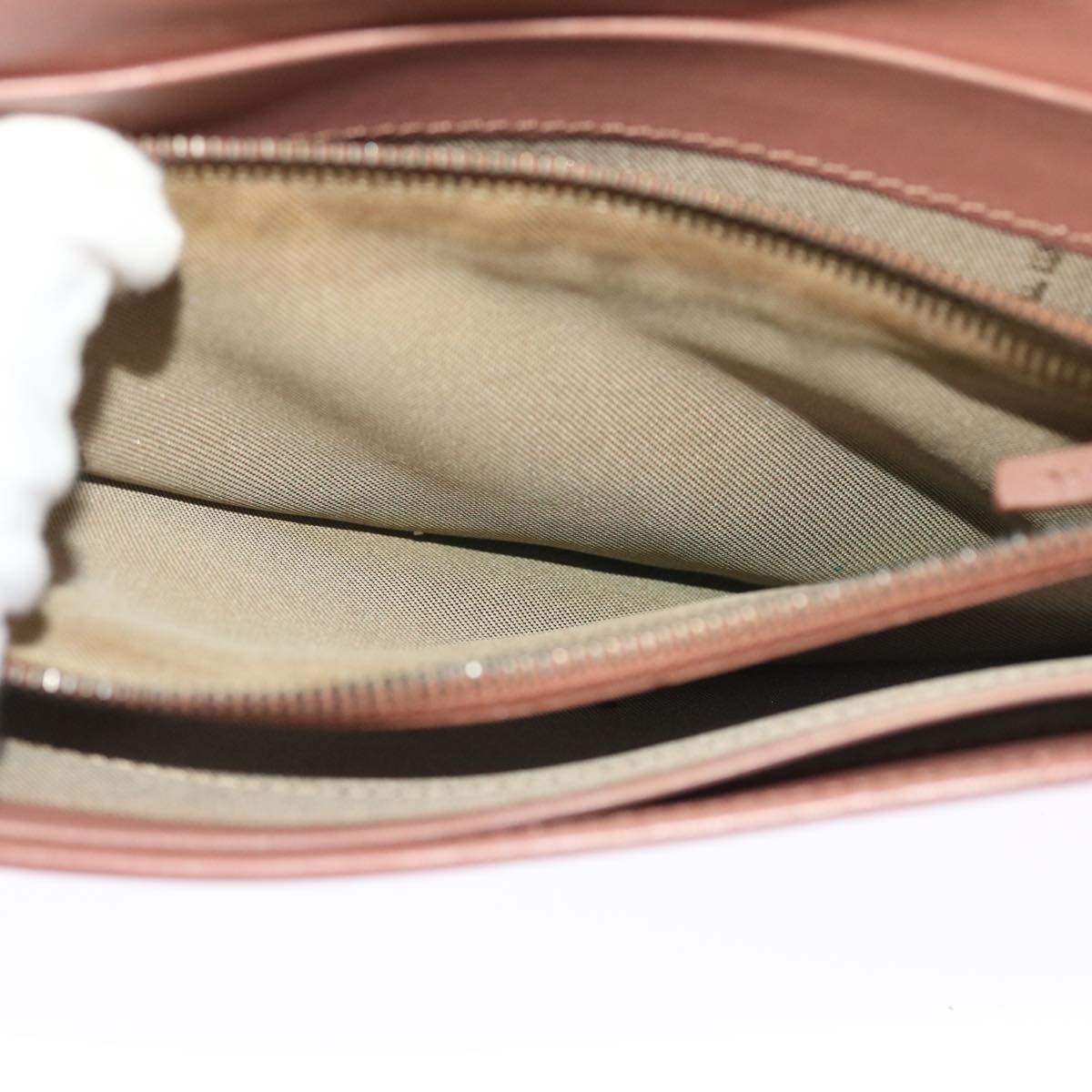 FENDI Zucchino Canvas Long Wallet Pink 50821