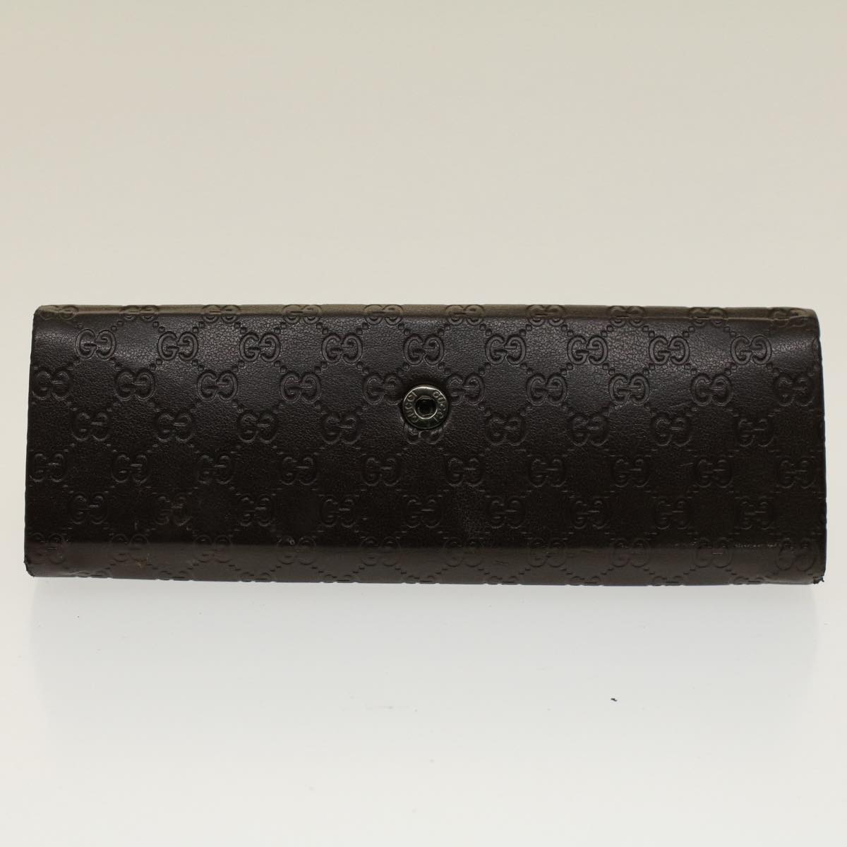 GUCCI Micro GG Canvas Guccissima Glasses Case Black 50846