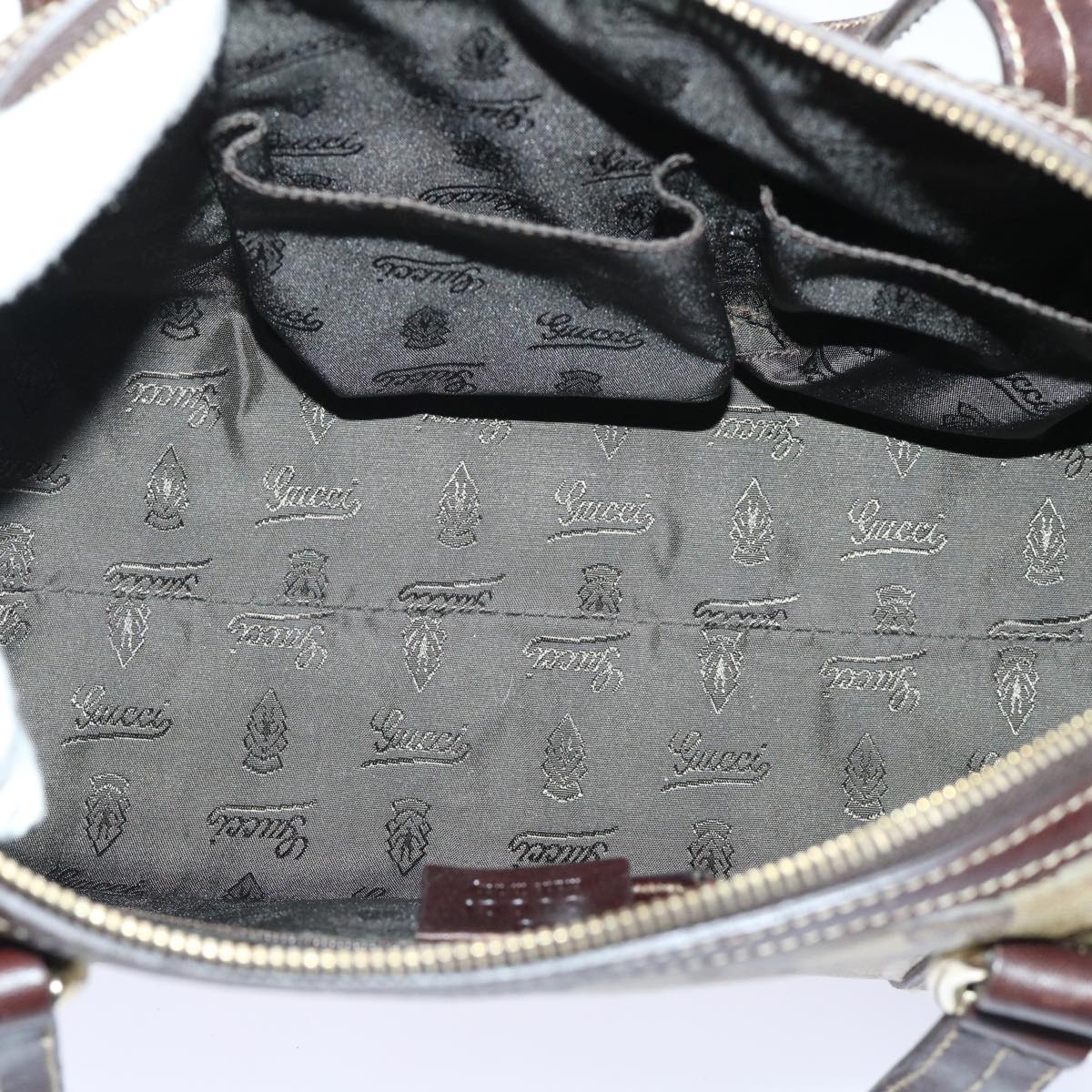 GUCCI GG Crystal Hand Bag Beige 181487 50989