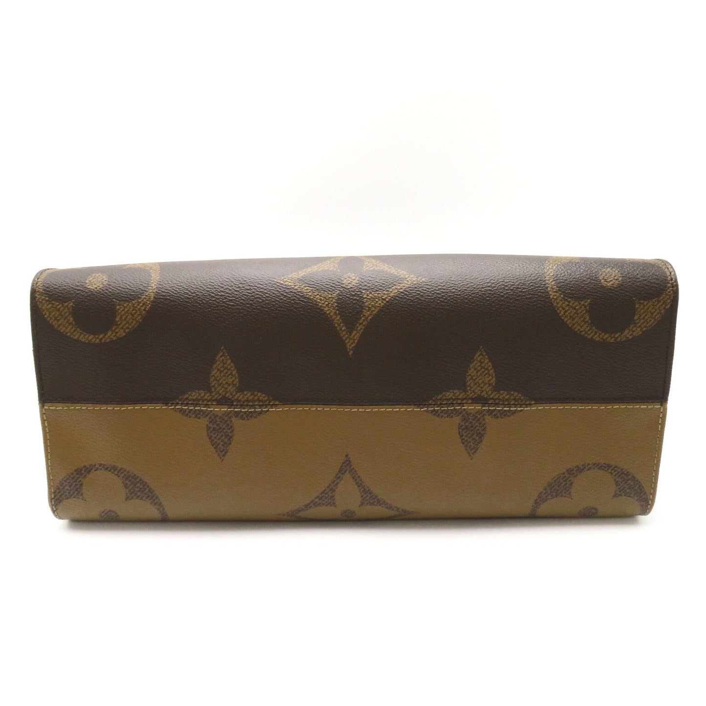 Louis Vuitton On The Go MM Tote Bag Tortoise Bag PVC ted Canvas Monogram Giant Reversee  Brown  M45321
