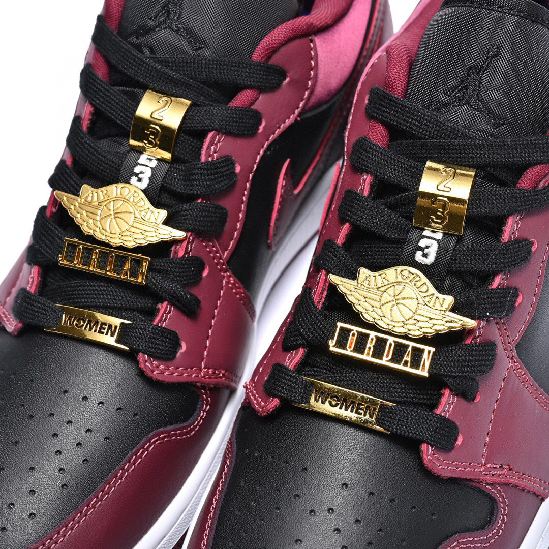 GLM - AJ1 low wine red metal wings