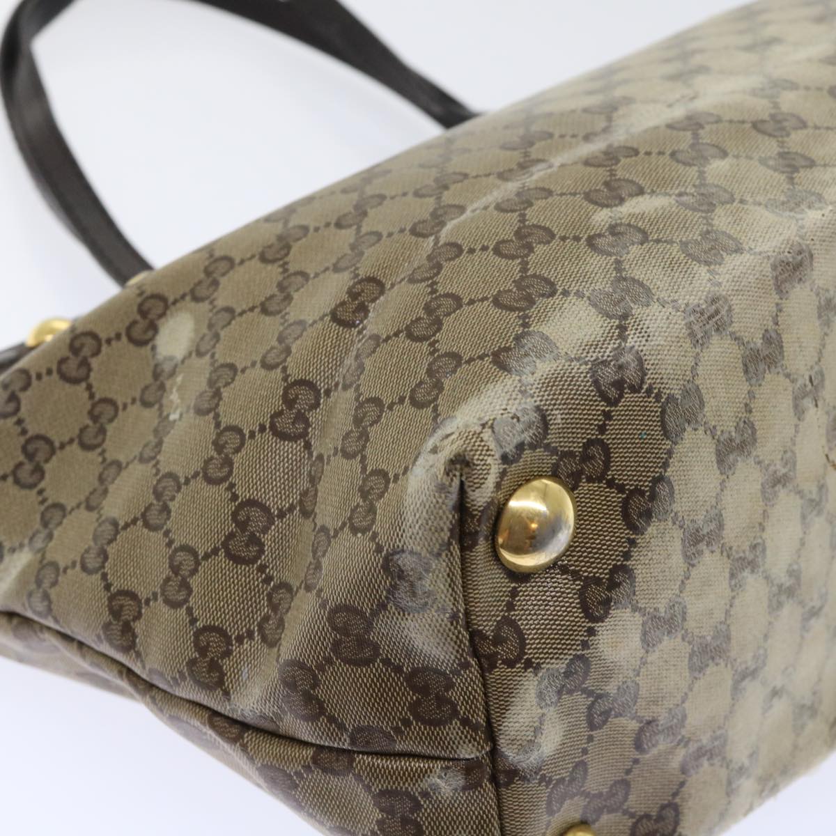 GUCCI GG Crystal Tote Bag Beige 207291 51003