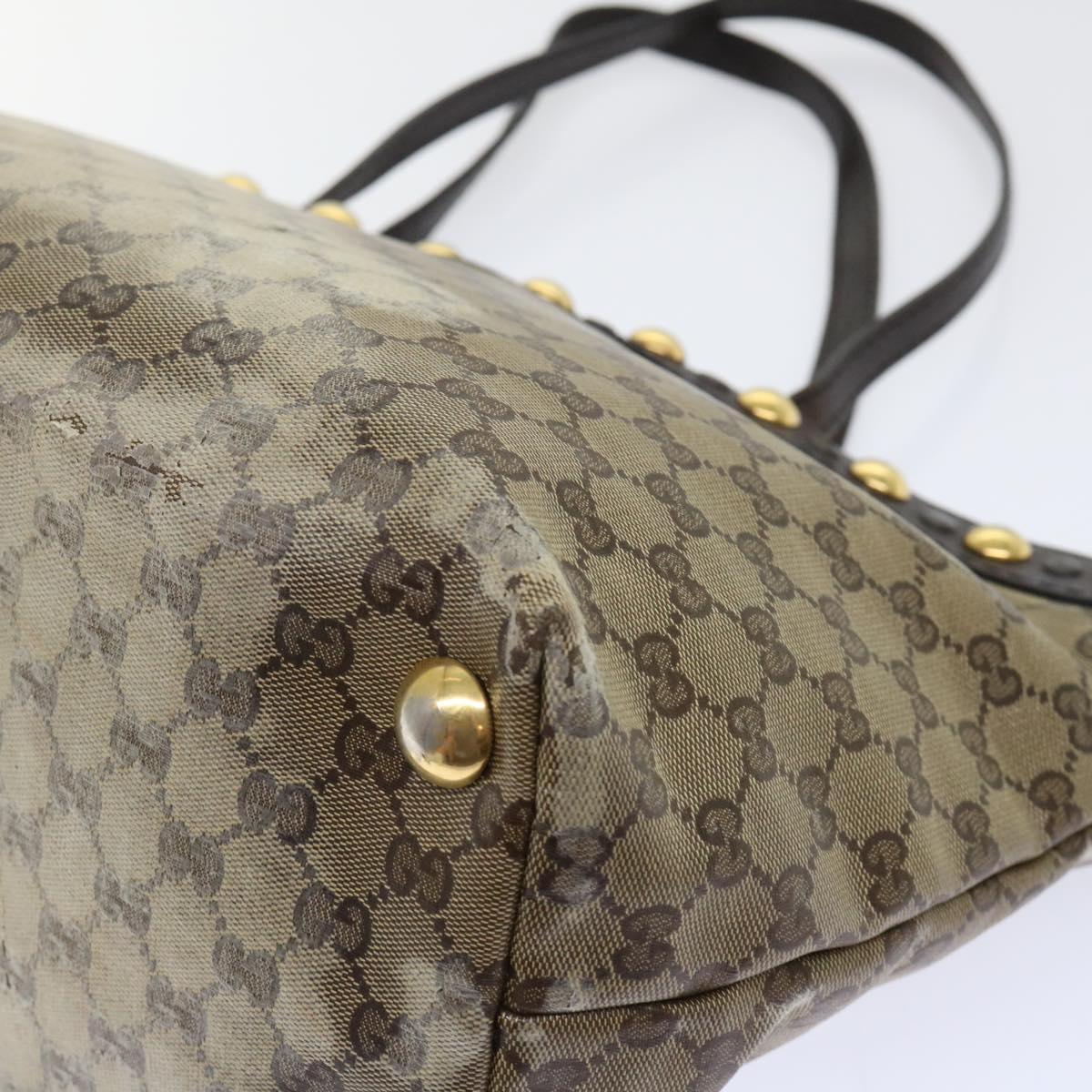 GUCCI GG Crystal Tote Bag Beige 207291 51003