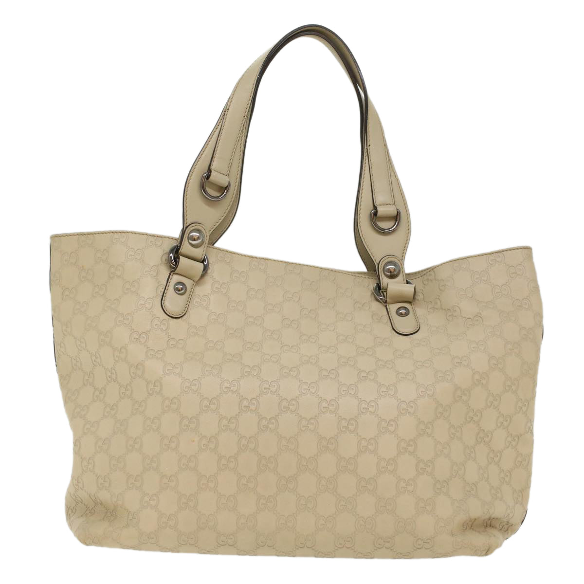 GUCCI GG Canvas Guccissima Tote Bag Beige 229852 51006