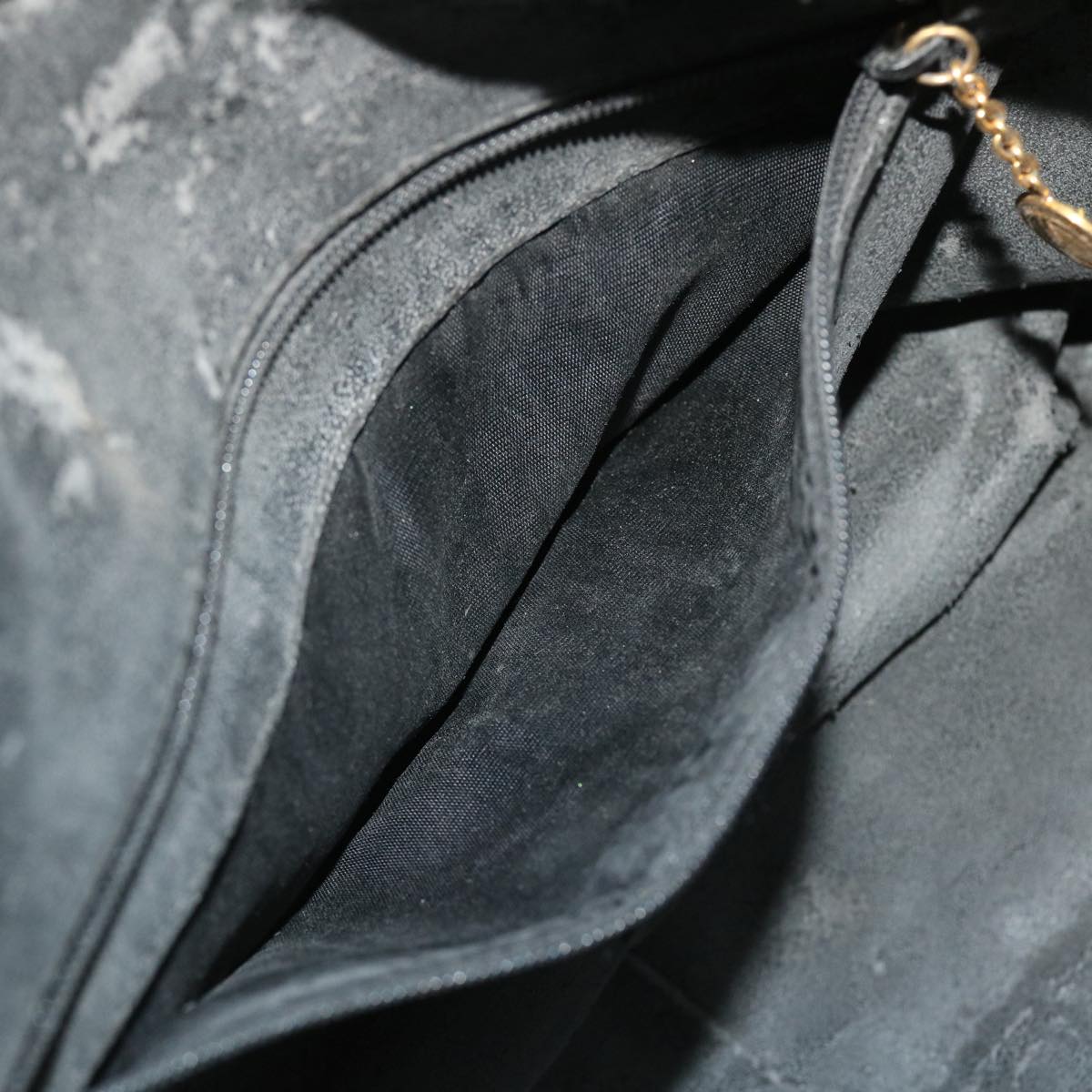 GUCCI Bamboo Shoulder Bag Leather 2way Black 001 1781 1638 51015