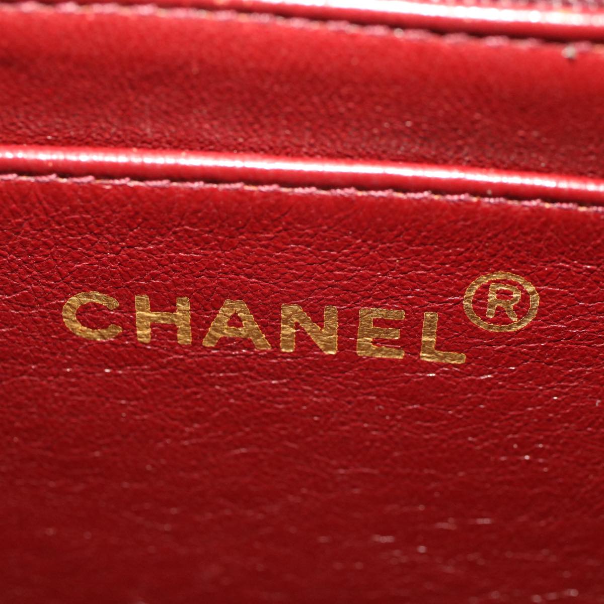 CHANEL Diana Matelasse Turn Lock Shoulder Bag Lamb Skin Black CC 51272A