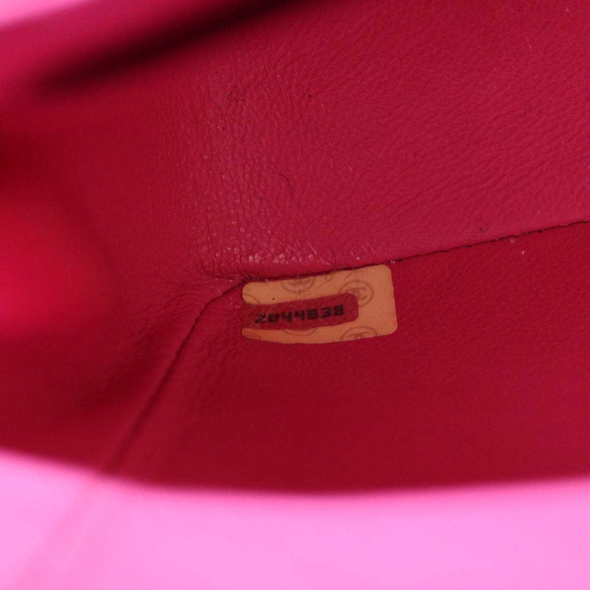 CHANEL Matelasse 25 Chain Flap Shoulder Bag Canvas Pink CC 51276A