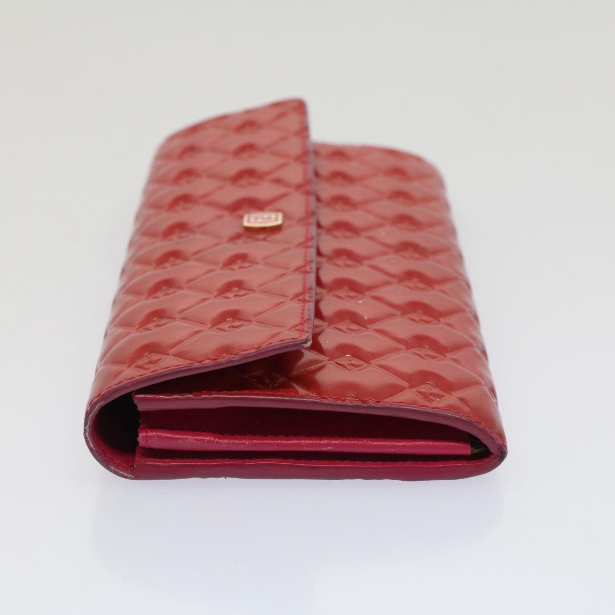 FENDI Long Wallet Patent leather Pink 51304