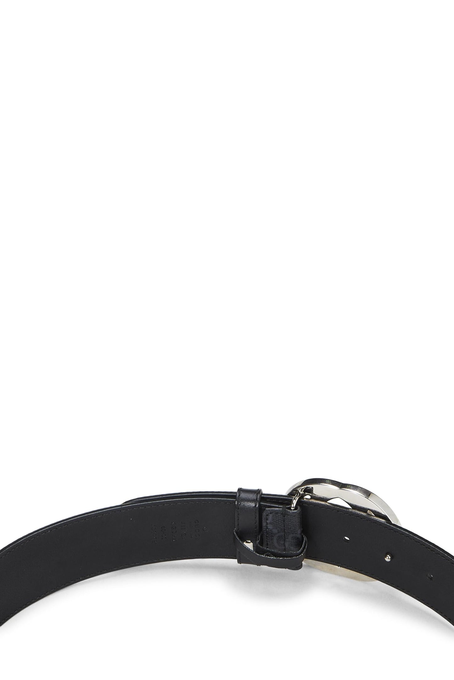 Gucci,  Black GG Supreme Belt, Black