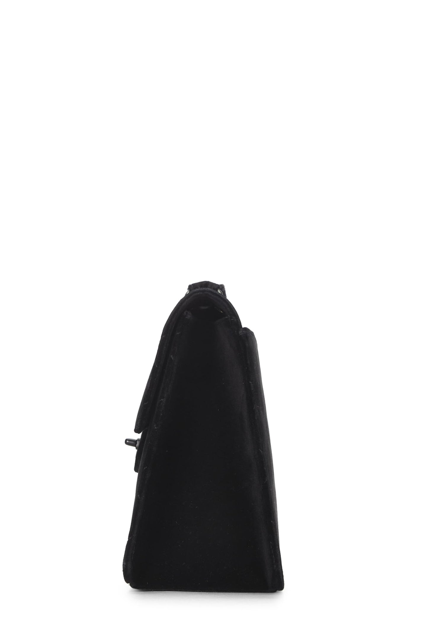Chanel,  Black Velour Shoulder Bag, Black