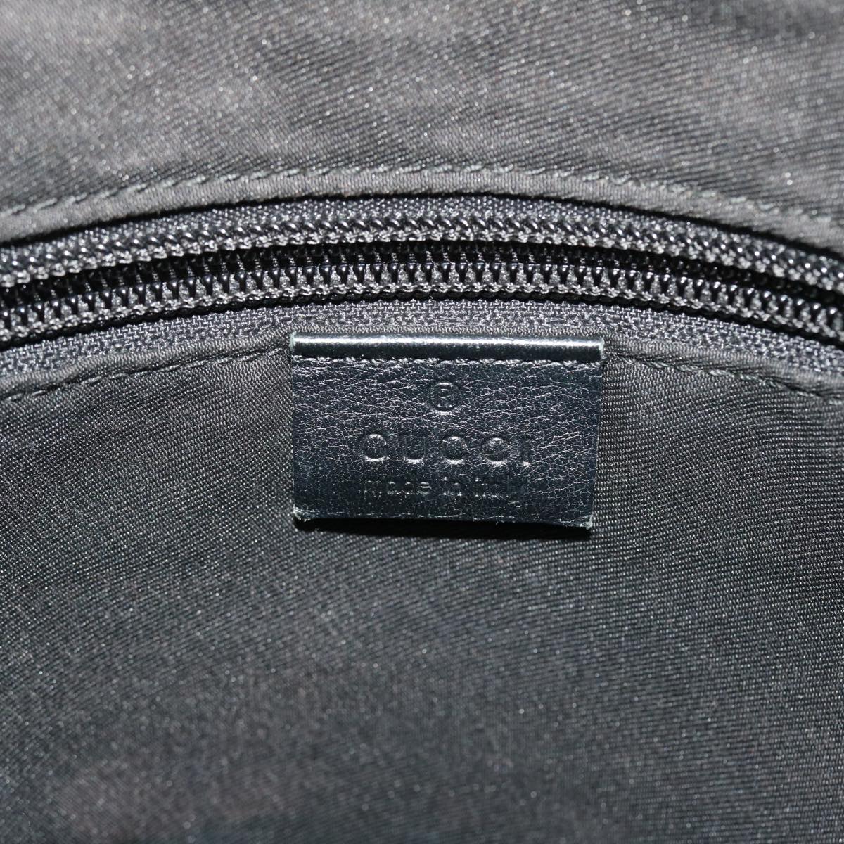 GUCCI GG Crystal Shoulder Bag Coated Canvas Navy Silver 131230 51637