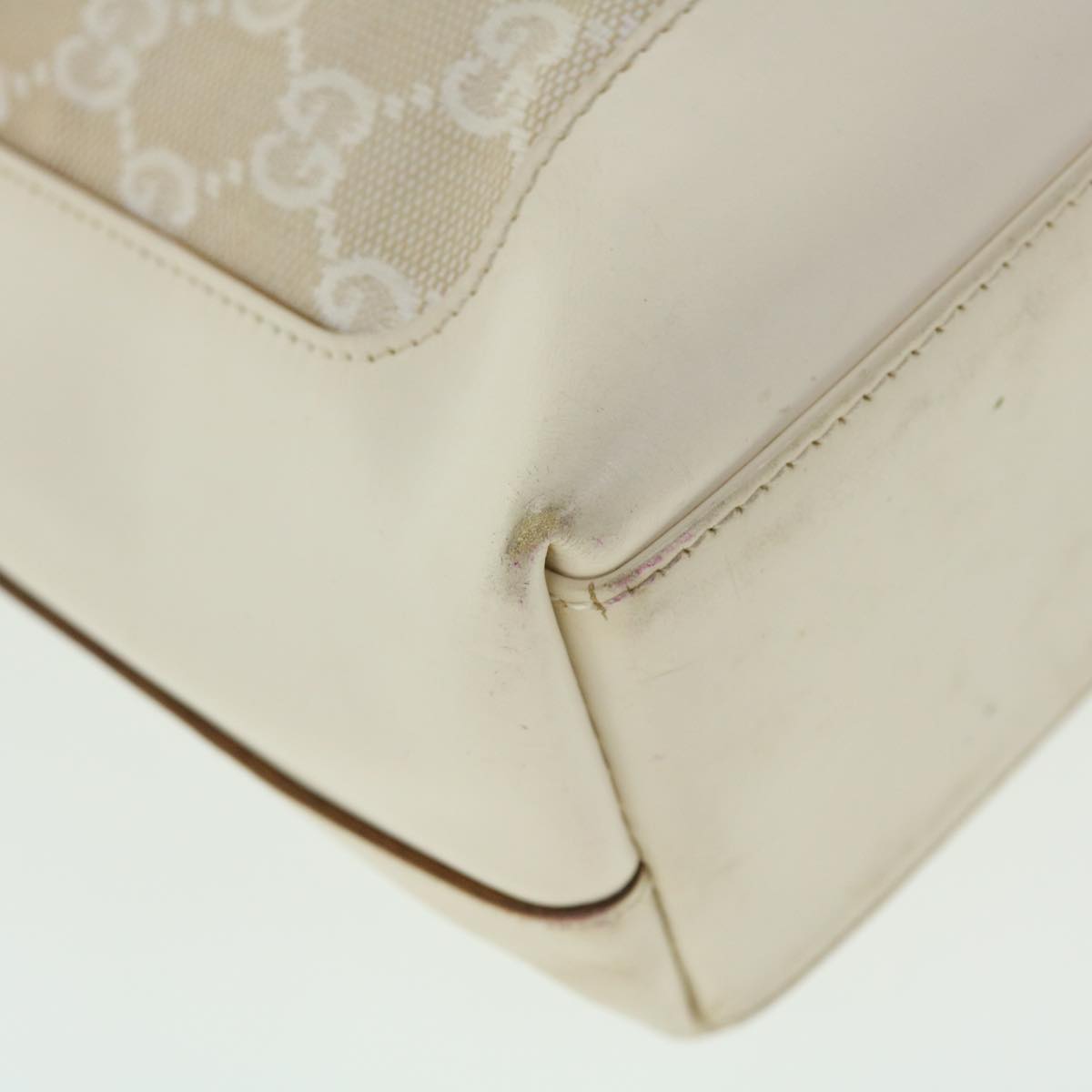 GUCCI GG Canvas Jackie Shoulder Bag White 001 3876 002122 51646