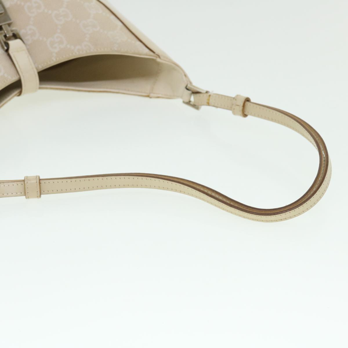 GUCCI GG Canvas Jackie Shoulder Bag White 001 3876 002122 51646