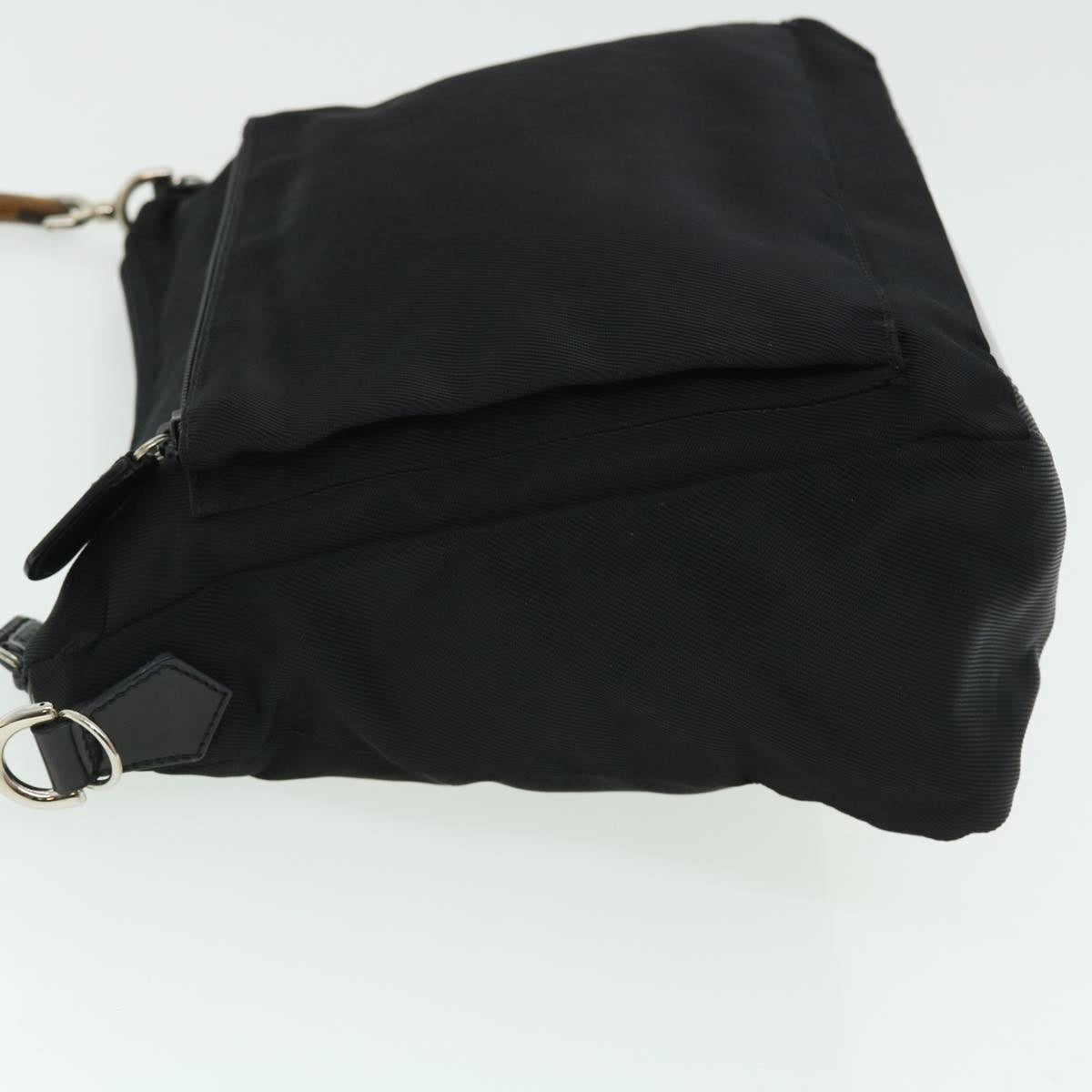 GUCCI Bamboo Shoulder Bag Nylon 2way Black 000 0509 200 159 51649