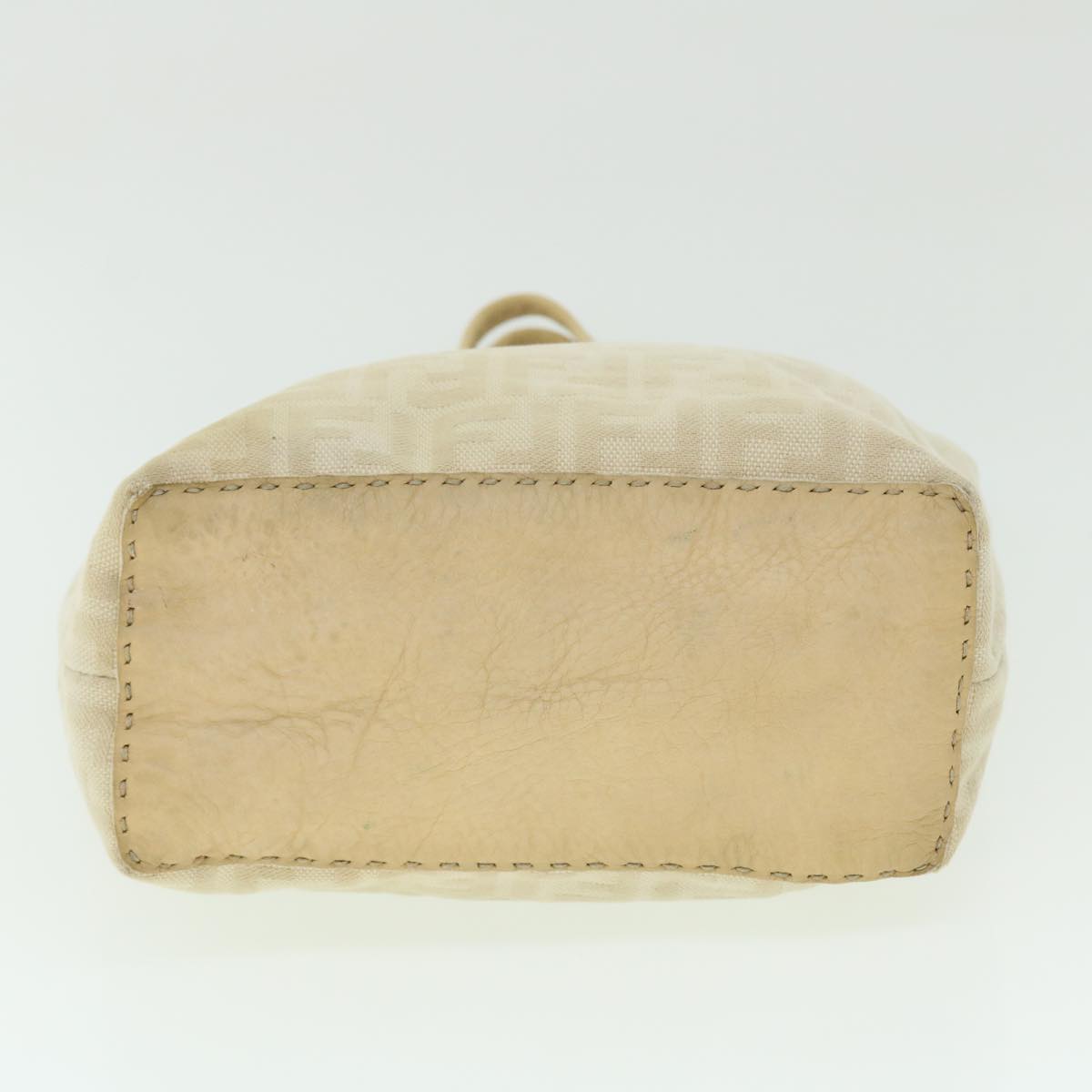 FENDI Zucca Canvas Celeria Tote Bag Beige 51655