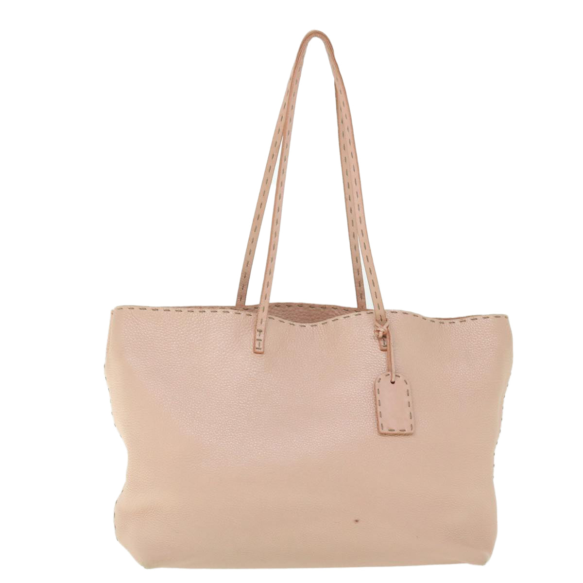 FENDI Celeria Tote Bag Leather Pink 51657