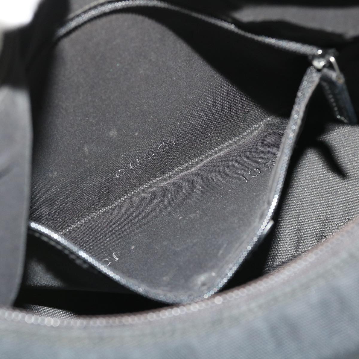 GUCCI Shoulder Bag Nylon Black 51843