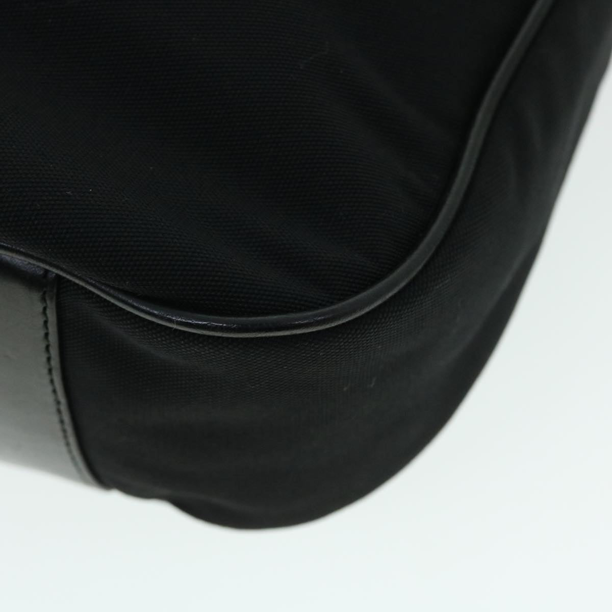 GUCCI Bamboo Shoulder Bag Nylon 2way Black 51852