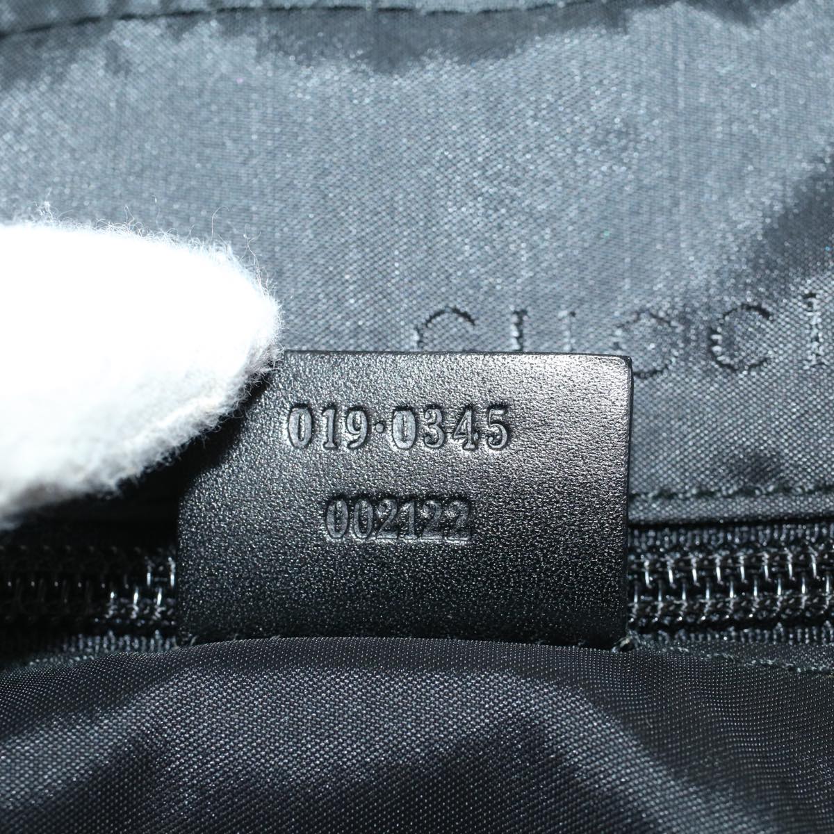 GUCCI Jackie Shoulder Bag Nylon Black 51853