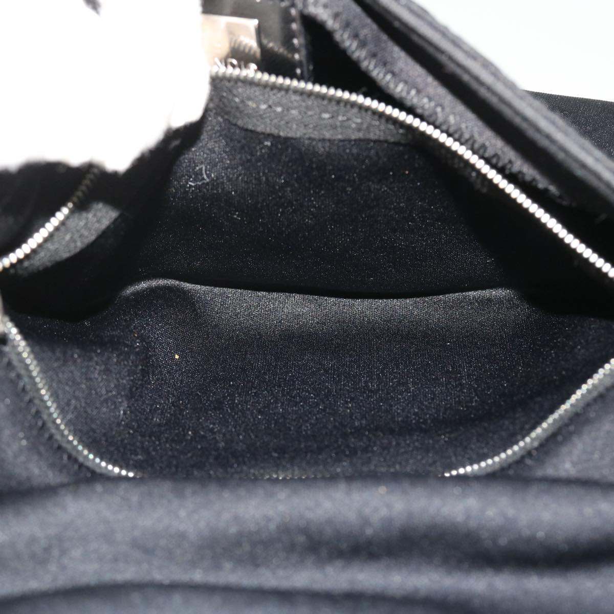 FENDI Mamma Baguette Shoulder Bag Nylon Black 51887