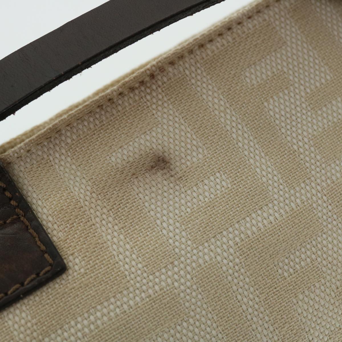 FENDI Zucca Canvas Mamma Baguette Shoulder Bag Beige 51888