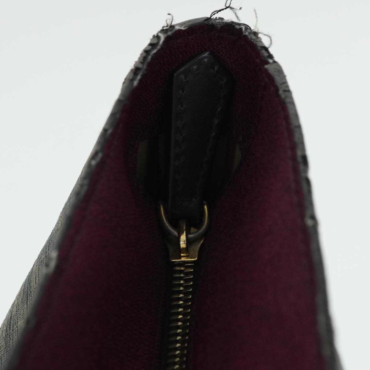 FENDI Zucca Canvas Tote Bag PVC Leather Brown Black purple 51890
