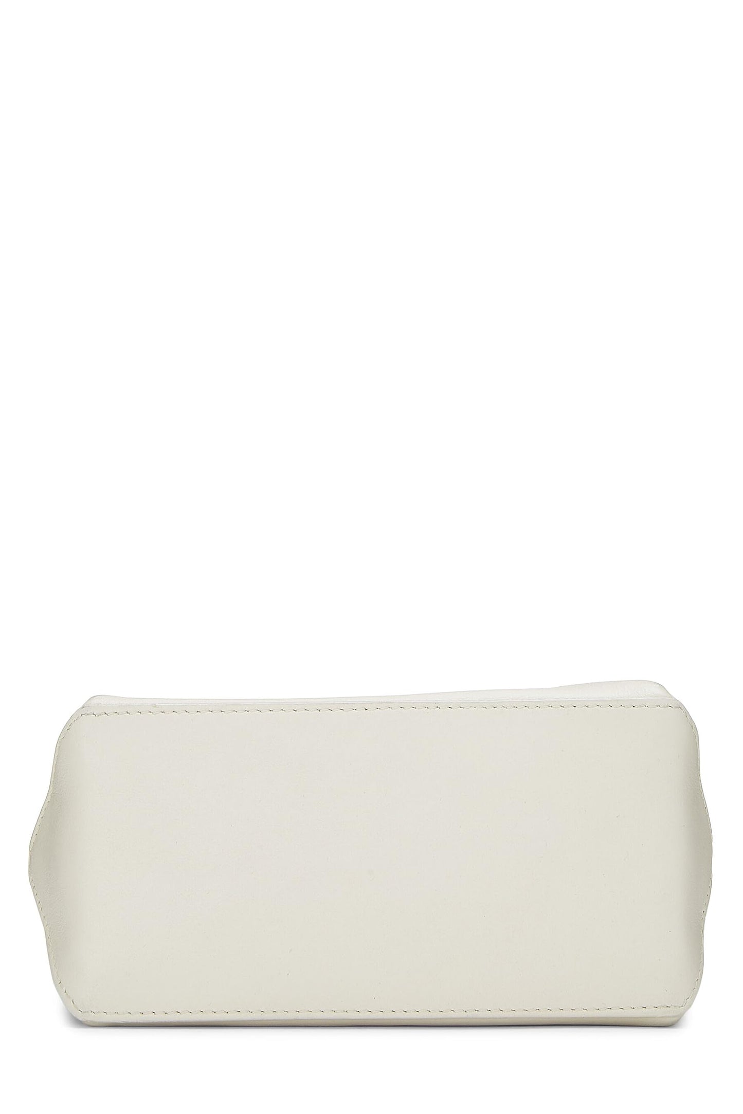 Chanel,  White Leather Essential Rue Cambon Shopping Tote Small, White