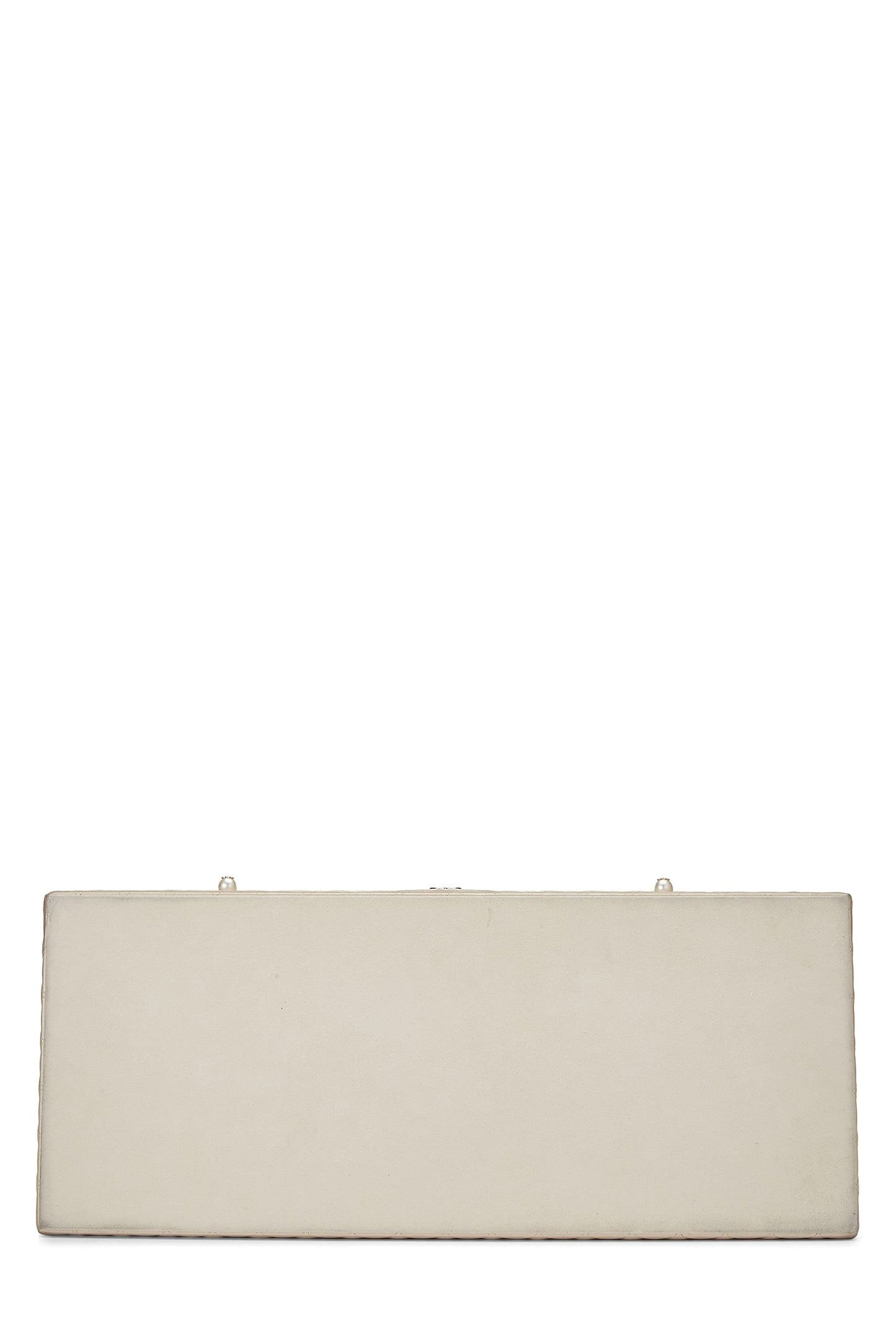 Chanel,  Beige Quilted Lambskin Jewelry Chest Large, White
