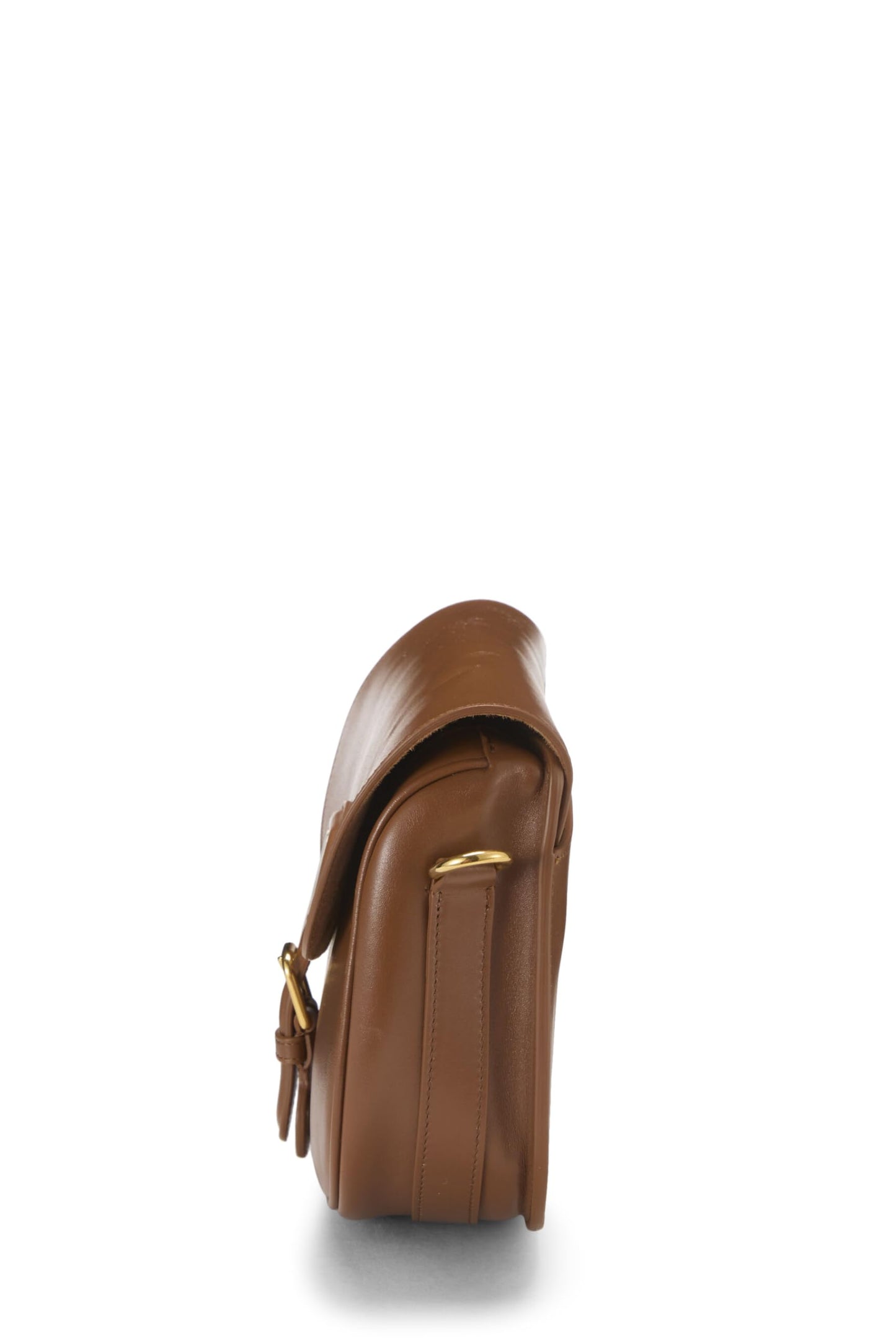 Dior,  Brown Calfskin Bobby Flap Medium, Brown