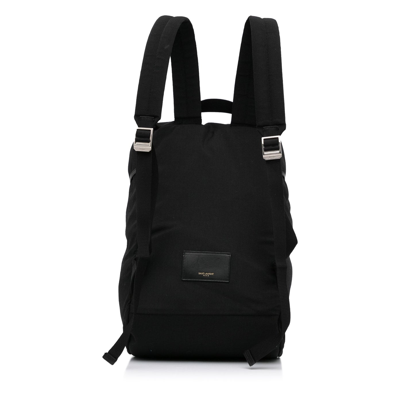 Yves Saint Laurent Utilitarian Hunting Backpack Black Canvas